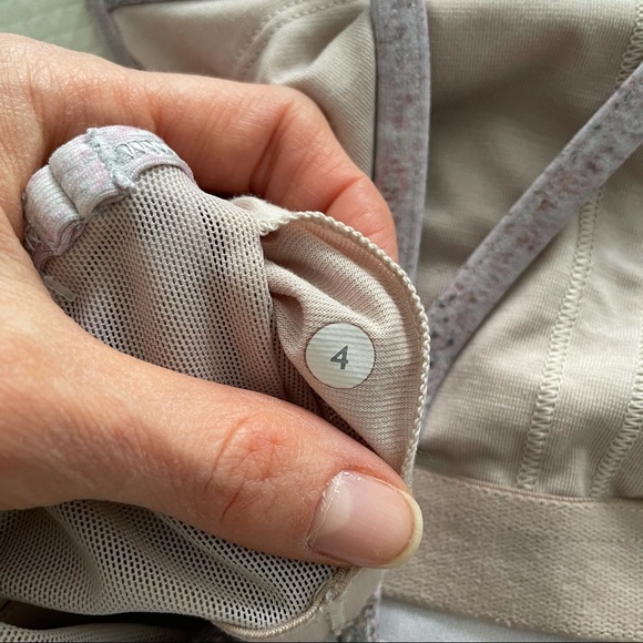 LULULEMON CRZ Y strap marble pink yoga tank top 4 - Picture 10 of 11